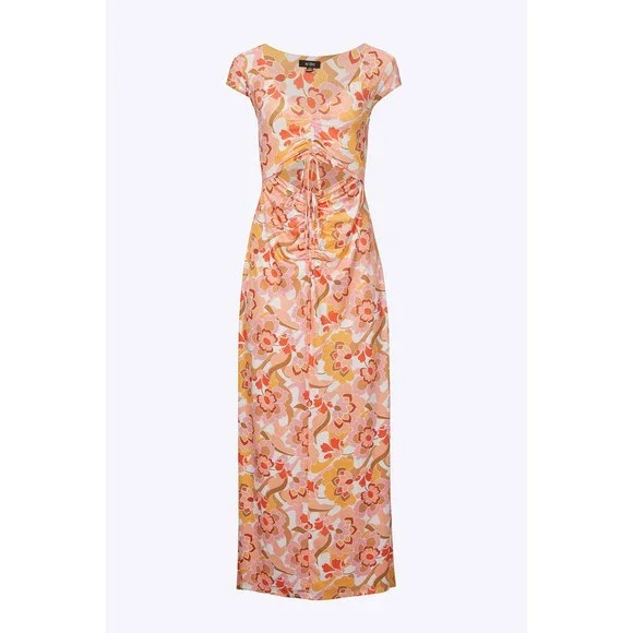 LIZETTE CUTOUT SLINKY KNIT MAXI DRESS